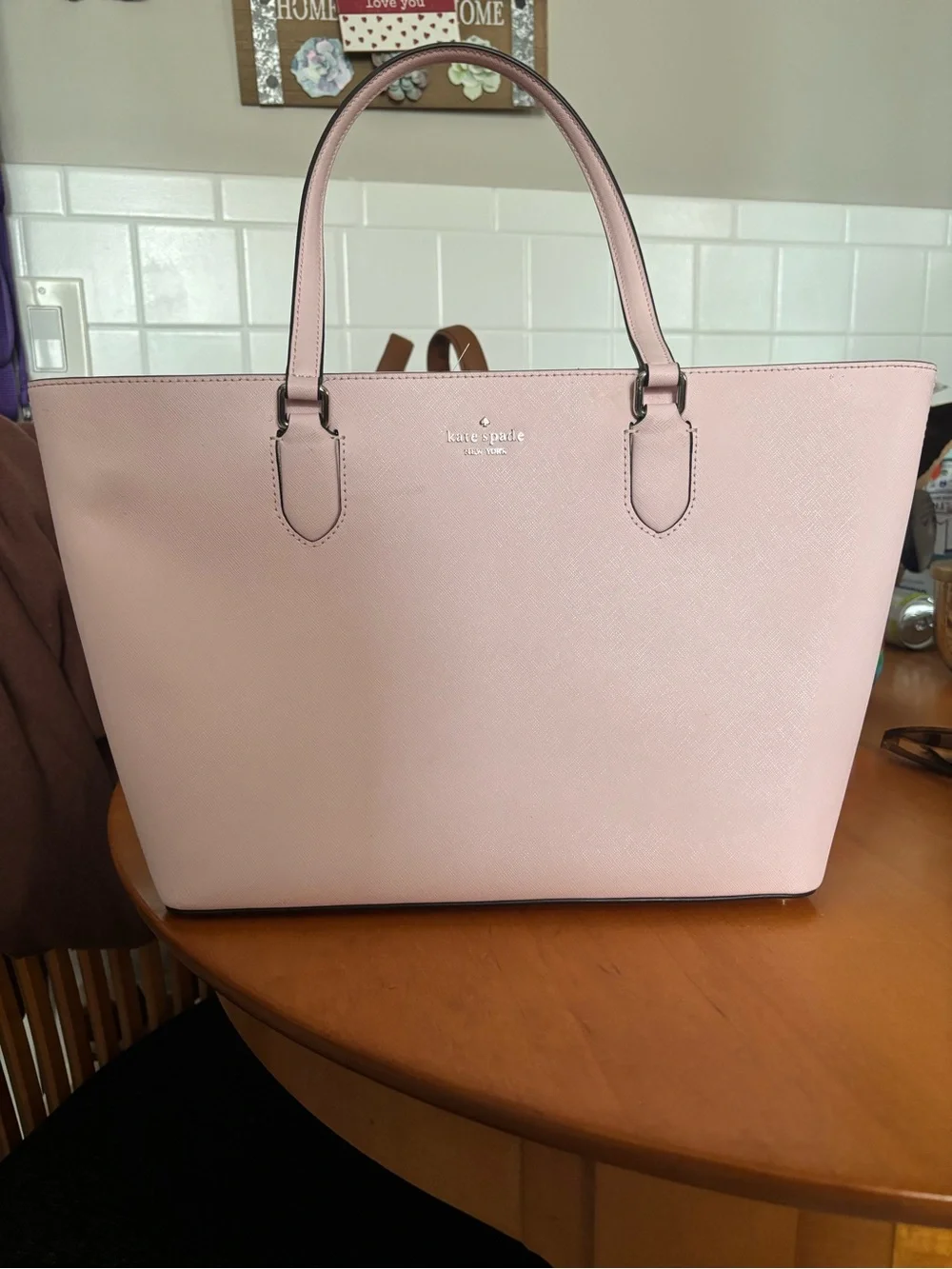 kate spade Pink Saffiano Leather Tote